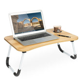 Masa pentru Laptop plianta din MDF  60x395 cm cu suport pahar si Telefon